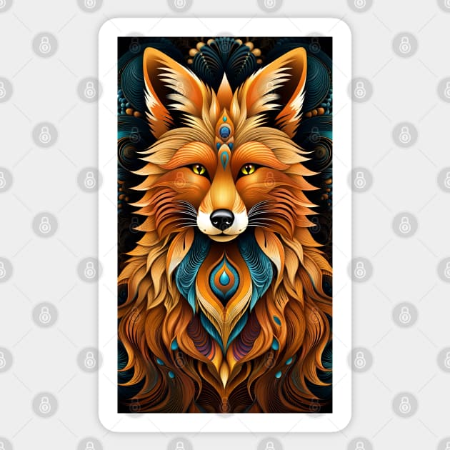 Fox Sticker by This and That Designs